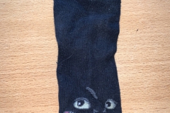 Einzelne Socke schwarz "Onezahn"  (Funddatum: 01.02.2020)
