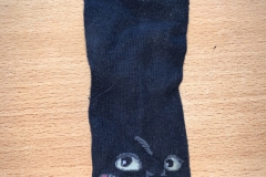 Einzelne Socke schwarz "Onezahn"  (Funddatum: 01.02.2020)
