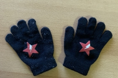 Handschuhpaar schwarz mit Stern (Funddatum: 06.02.2020)